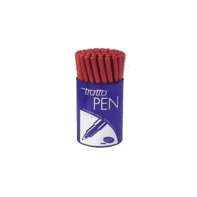 PENNARELLO PUNTA FINE TRATTO PEN NEW METAL ROSSO 830702