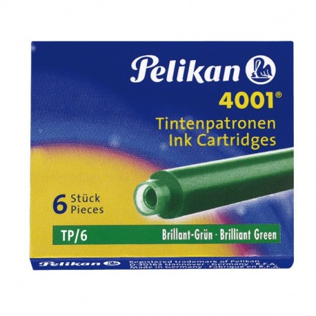 CARTUCCE STILOGRAFICHE 4001 TP/6 VERDE