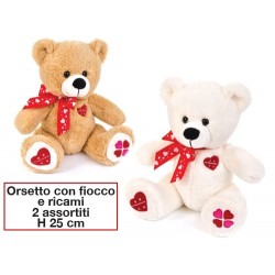 PELUCHE ORSO CON FIOCCO  - 26337