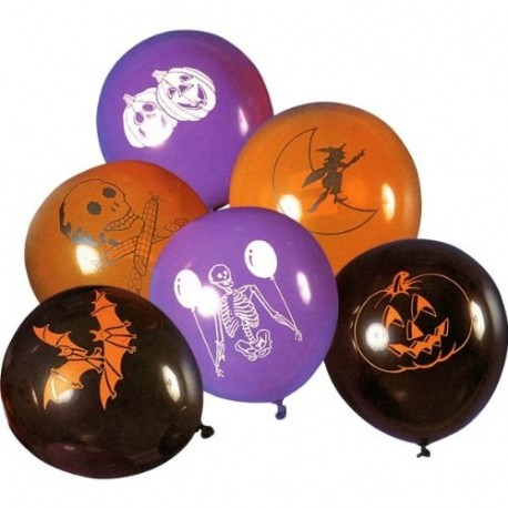 PALLONCINI HALLOWEEN 8PZ 30CM - 05230