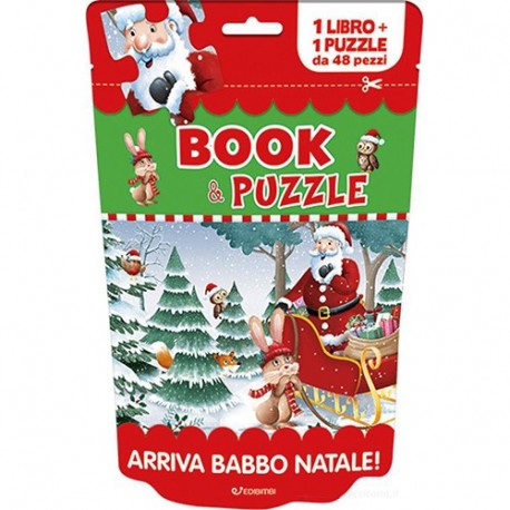 BOOK & PUZZLE3 - ARRIVA BABBO NATALE!  -