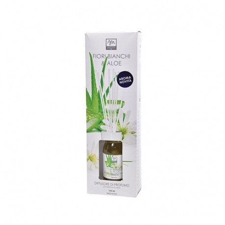 DIFFUSORE DI ESSENZA  125ML ALOE & FIORI