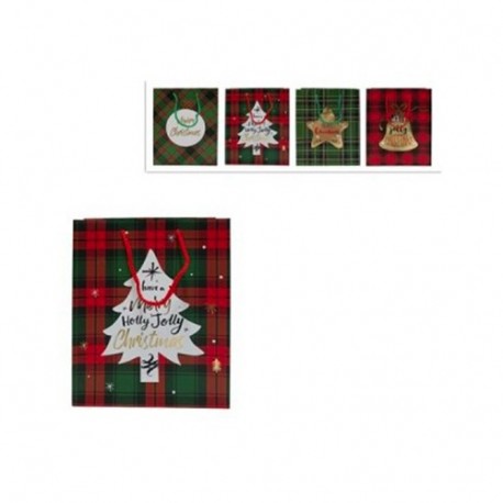 SHOPPER TESSUTO SCOZZESE CM.20X25X10  -