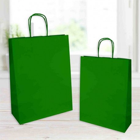 SHOPPER 14X8,5X39 JOLLY BOTTIGLIA VERDE