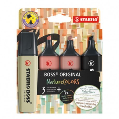 EVIDENZIATORE STABILO BOSS NATURE 4PZ