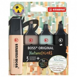 EVIDENZIATORE STABILO BOSS NATURE 4PZ