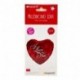 PALLONCINO I LOVE YOU 45CM BORDEAUX