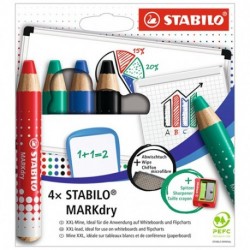 STABILO MARKDRY ASTUCCIO 4PZ PANNO+TEMP.