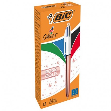 PENNA BIC 4 COLORI SHINE PINK GOLD 1,0MM