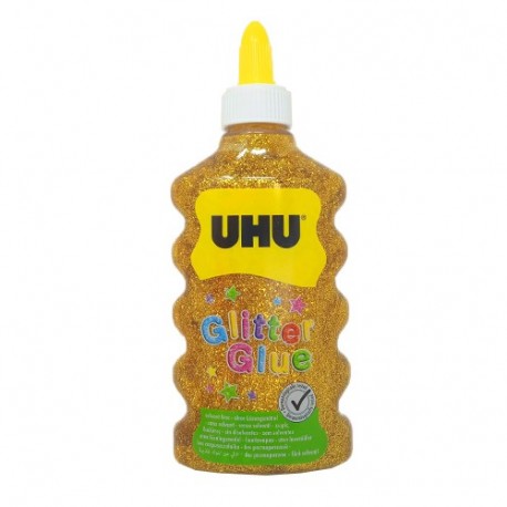 COLLA UHU GLITTER GOLD 185GR 177ML