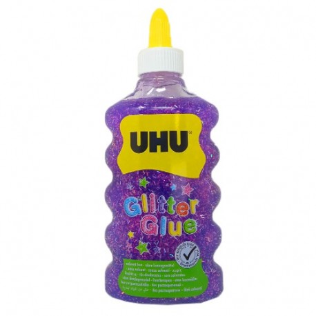 COLLA UHU GLITTER PURPLE 185GR 177ML