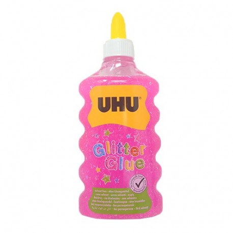 COLLA UHU GLITTER ROSA 185GR 177ML