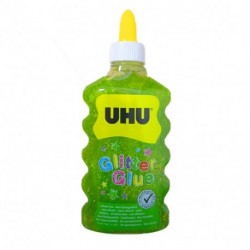 COLLA UHU GLITTER GREEN 185GR 177ML