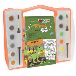 DINO'S COLORING PUZZLE - 4008.000.TOY