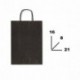 SHOPPER IN CARTA 16X8X21CM NERO
