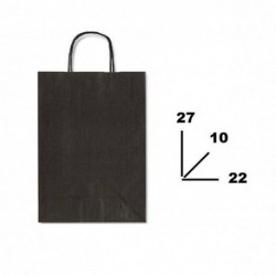 BORSA IN CARTA 22X10X27 NERO - SDF22798