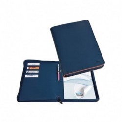 PORTA BLOCCO SIMILPELLE A4 BLUE