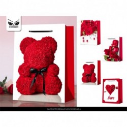 SACCHETTO REGALO LOVE ROSE  MIS. S  -