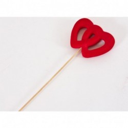 CUORE ROSSO 9CM/6PZ SU PICK  - DS 23566