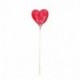 CUORE ROSSO 11,3CM CON BASE SU PICK  -