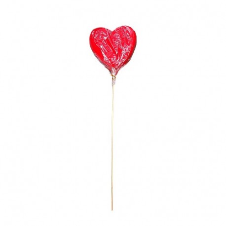 CUORE ROSSO 11,3CM CON BASE SU PICK  -