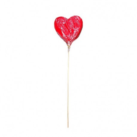 CUORE ROSSO 11,3CM CON BASE SU PICK  -