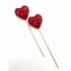 CUORE ROSSO 7CM/3PZ SU PICK  - DS 17191