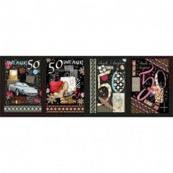 BIGLIETTO BUON COMPLEANNO 50 ANNI