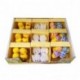 PULCINI/CONIGLI 4-5CM/9SET  GIALLO/BIANC