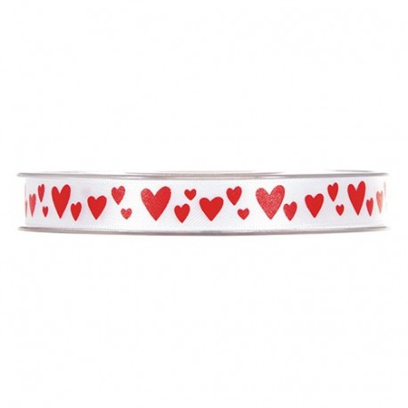 NASTRO CUORI MM12X25MT WHITE  - 3214P 01