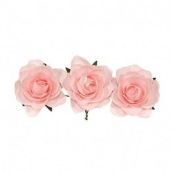 PICK W/12 PAPER ROSES CMØ3,5 PINK  -