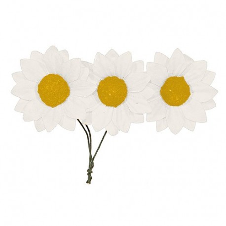 PICK W/12 PAPER SUNFLOWERS CMØ3,5  -