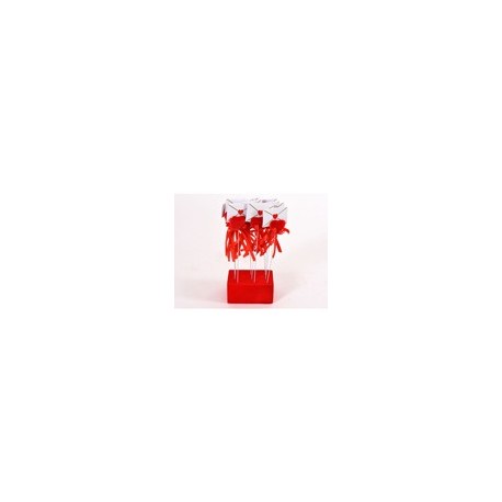 CUORE ROSSO CON BASE 3CM/12PZ CON LETTER
