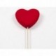 CUORE ROSSO 8,5CM/ 6PZ SU PICK  - DS