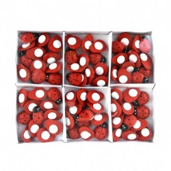 COCCINELLA 2,5CM/ 72PZ ROSSO  - DS 17821