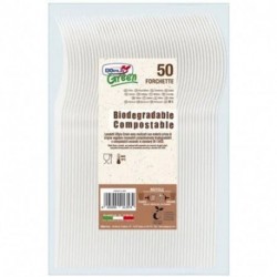 FORCHETTE BIODEGRADABILI DOPLA 50PZ. -