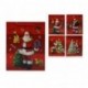 BUSTA REGALO BABBO NATALE 3D 42X33X12CM