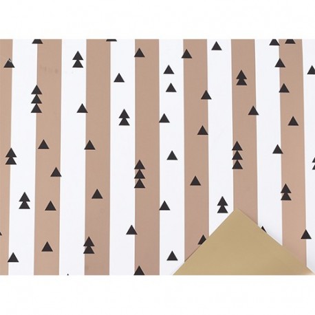 FOGLI CARTA REGALO TREE LINE 100X130CM