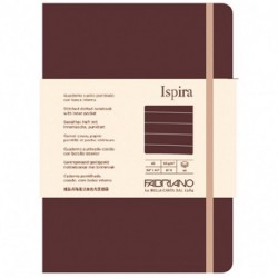 TACCUINO ISPIRA SOFT A5 LINES 5MM BROWN