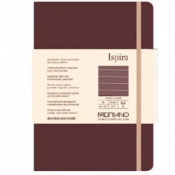 TACCUINO ISPIRA HARD A5 LINES 5MM BROWN