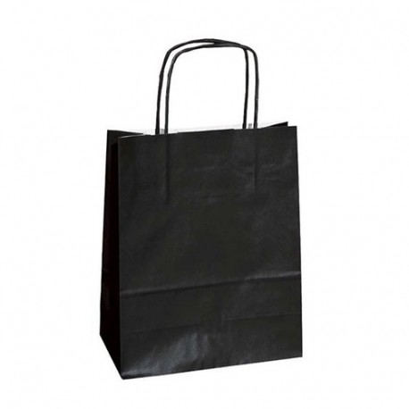 BORSA IN CARTA 22X10X29 NERO