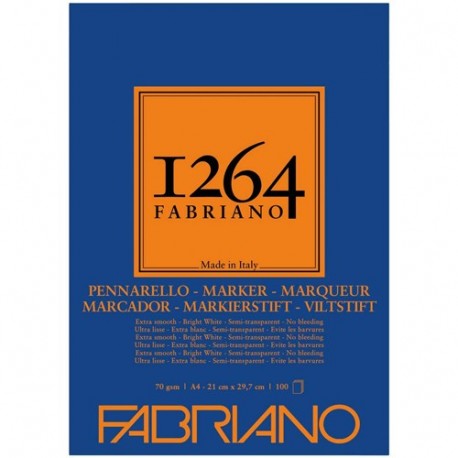 1264 BLOCCO FABRIANO MARKER A4 SPI.LL. 7