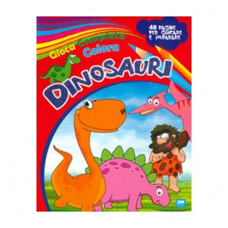 GIOCA COMPLETA E COLORA I DINOSAURI  -