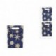 BORSA SACCHETTO BLU C/STELLE SILVER