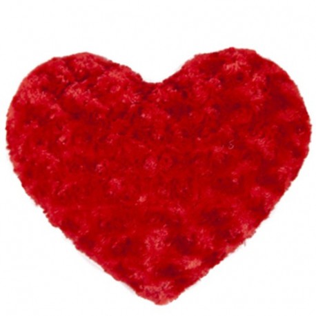 PELUCHE CUORE 30CM CURLY ROSSO