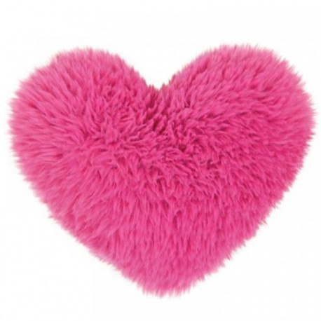 PELUCHE CUORE 30CM FLUFFY MAGENTA