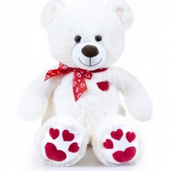 PELUCHE ORSO 60CM C/FIOCCO E RICAMO