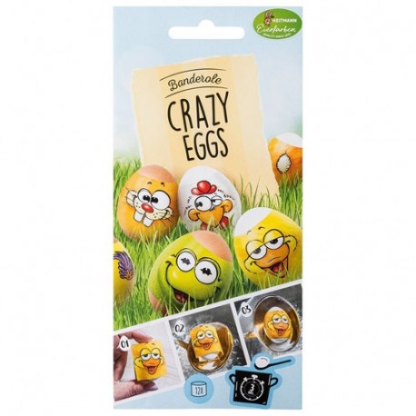 DECALCOMANIE PER UOVA CRAZY EGGS  -