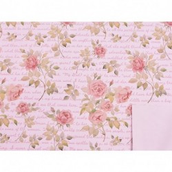 FOGLI CARTA REGALO ROSE .70X100CM 25PZ