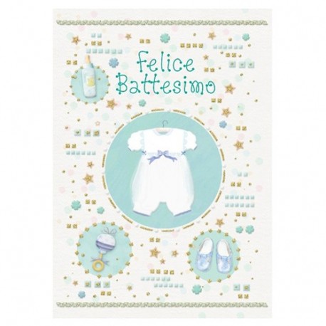 BIGLIETTI FELICE BATTESIMO PORTASOLDI  -